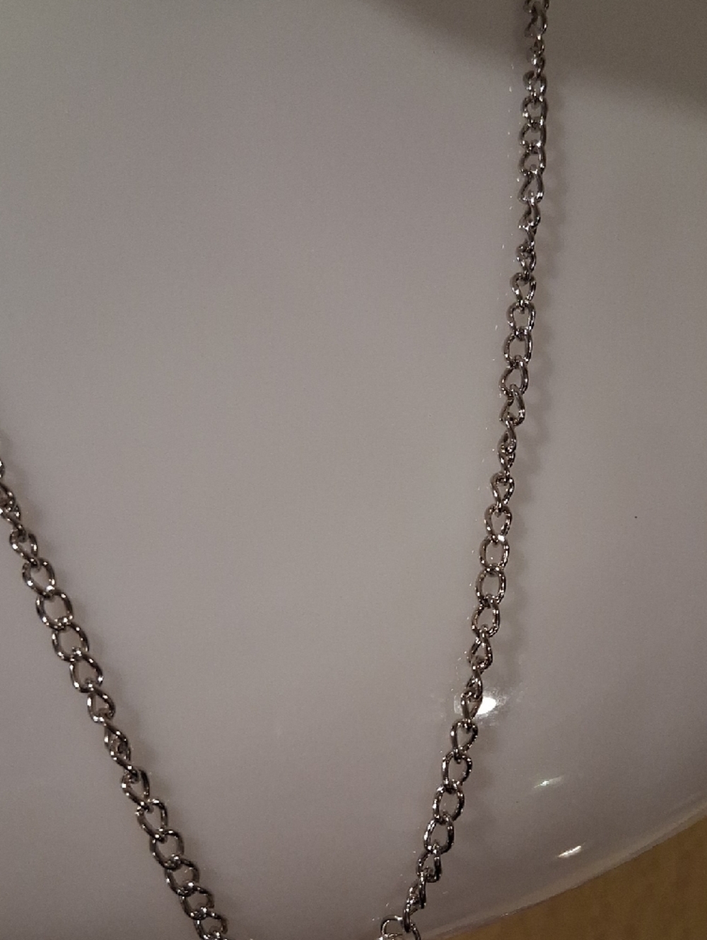 Boho Silver Fringe Necklace with Black Pendant and Turquoise Beads - Picture 3 of 3